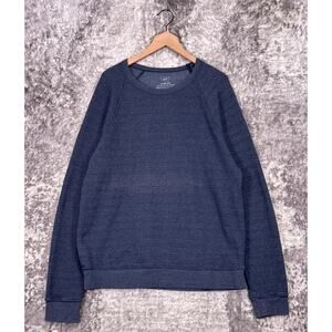 Save Khaki United SKU Sweatshirt XL Mens Blue Terry Cloth Long Sleeve Crew